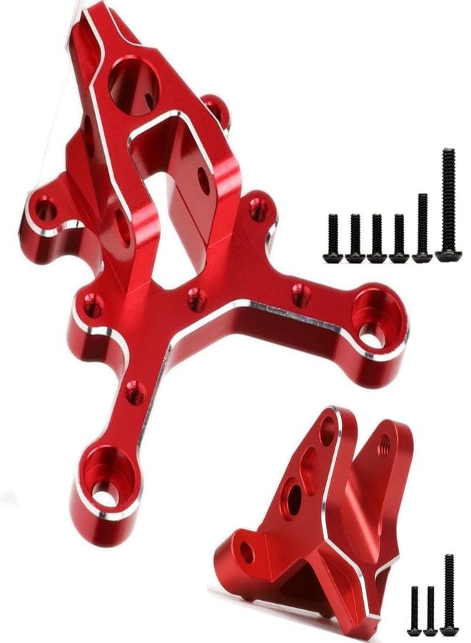 UURCSKY Aluminum Front Rear Center Brace Mount for 1/7 1/8 ARRMA 6S Felony Fireteam Infraction Limiteless Kraton Notorious Upgrades Parts #ARA320500(Red) - Image 1